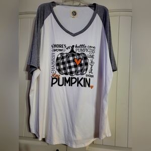 Fall t-shirt plus size